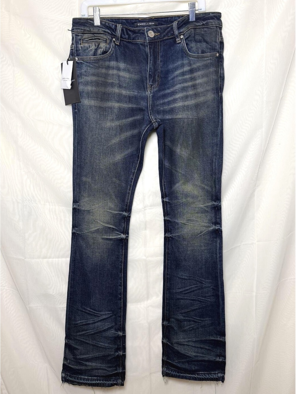 Embellish Jeans Men’s 34x35 Distressed Straight Stretch